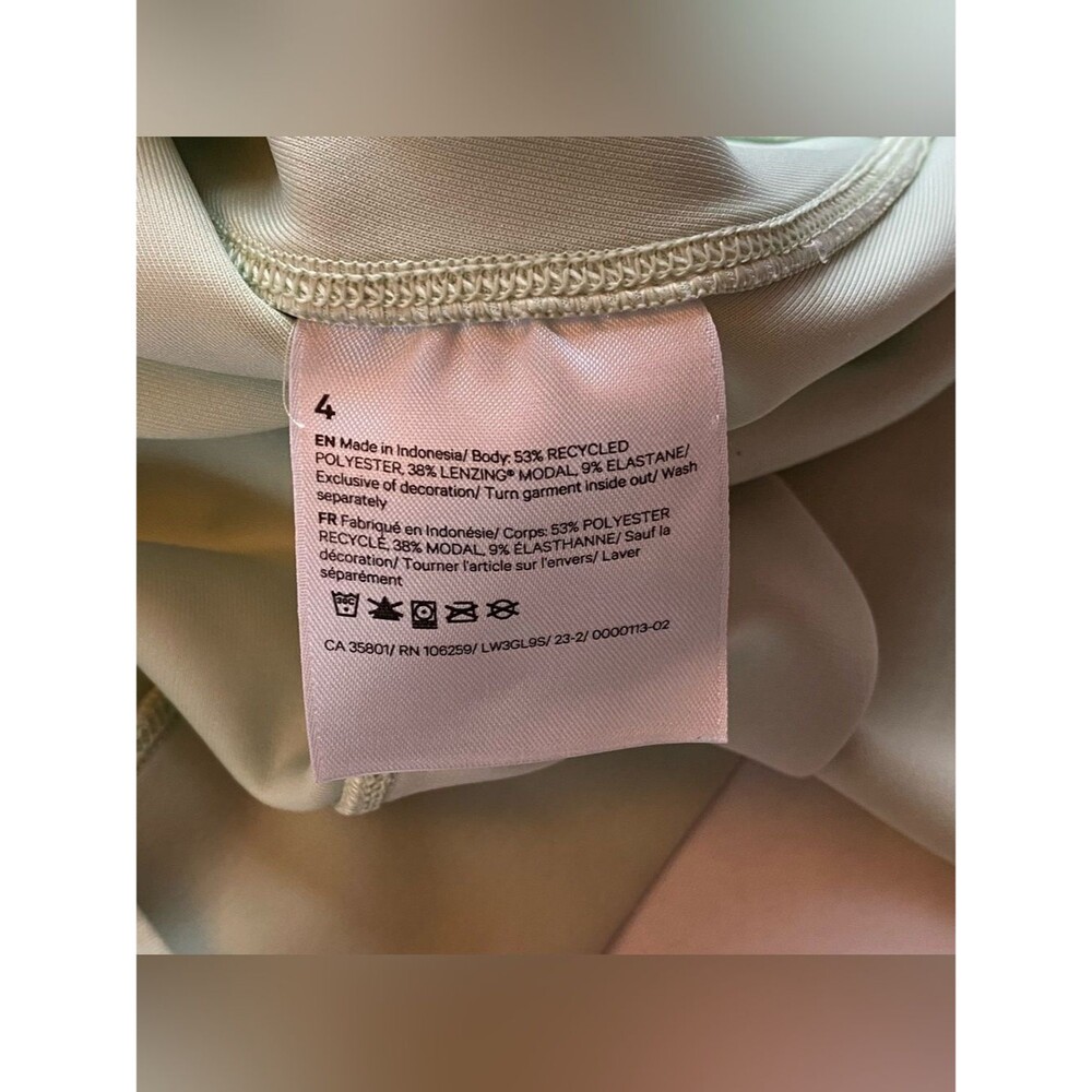 Lululemon Creamy Mint Softstreme Perfectly Oversized Cropped Crew Size 4 - Picture 12 of 15